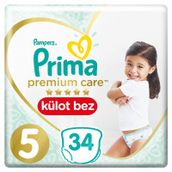 Prima Premium Care No:5 Junior 34 Adet Külot Bebek Bezi