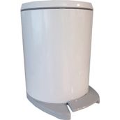 Primanova Cigo M-E41-01-07 Beyaz-Gri Pedallı Çöp Kovası