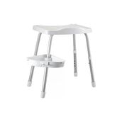 Primanova M KV35 01 Apollo Raflı Beyaz Duş Banyo Taburesi