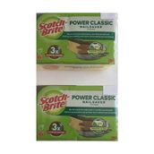 Prime Brite Power Bulaşık Süngeri Yeşil Klasik Tırnak Koruyucu 8'li - Option-1