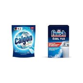 Prime Calgon Power Kir, Pas, Kireç ve Koku Önleyici 4'ü 1 Arada Ultra Konsantre Toz 250 G ve Finish Bulaşık Makinesi Tuzu (1 x 1500 G) - Option-1