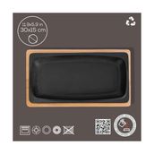 Prime Döküm Servis Tabağı, 30X15 cm Ahşap Altlı - Lv As 172 - Option-1 - 51R-Turuncu
