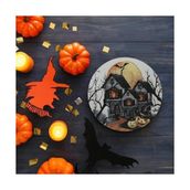 Prime Halloween Blue Servis Tabağı 26 cm 19952 - Option-1 - 51R-Turuncu