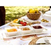 Prime New Petit 4 Parça Sunum Tabağı - Option-1 - 51R-Turuncu