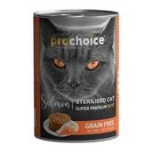 Prochoice 12x400 gr Adult Cat Sterilised Salmon Pate Kedi Konservesi