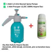 Procyper 12,5 Ec Kokulu Dış Alan Haşere Ilacı 100ML ve 1,5lt Basınçlı Pompa, Sivrisinek, Karasinek, Kene, Pire, Altıkböceği