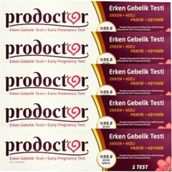 Prodoctor Erken Gebelik Testi x 5 Pratik Hızlı Hijyenik %99.8 Kesin Sonuç