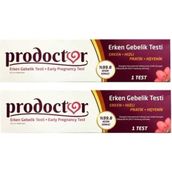 Prodoctor Hızlı ve Pratik Erken Gebelik Testi 2 Adet Hijyenik Kullanım İçin Tasarlandı