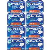 Prosafe 8 Paket 30'lu L-Büyük Boy Bel Bantlı Tekstil Yüzey Yetişkin Hasta Bezi