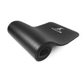 ProsourceFit Ekstra kalın yoga ve pilates matı, 1 inç (25 mm) 71 inç uzun yüksek yoğunluklu egzersiz matı, konforlu köpük ve taşıma kayışı, siyah