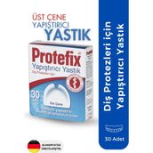 Protefix Üst Çene Diş Protezi Yapıştırıcı Yastık, İpek Dokulu ve Aromasız, Güçlendirici Etkili, 30 Adet