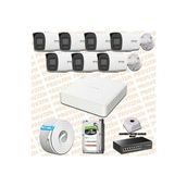 Provzen Hikvision 7 IP Kameralı Colorvu Hibrit Güvenlik Kamerası