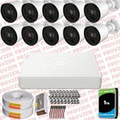 Provzen RV Hikvision 10 Kamera 20 m Gece Görüş Güvenlik Kamerası