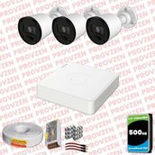 Provzen RV Hikvision 3 Kamera 20 m Gece Görüş Güvenlik Kamerası