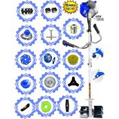 Prowackers German WRONIX-845 Pro Yan Tip Tırpan+ Akrobat Çapalama + Toprak Eşeleme 15 Parça Efsane Set - RENK