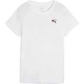 Puma 52655902 Beyaz Graphics Kadın Antrenman T-Shirt