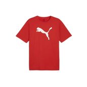 Puma 65870501 Kırmızı Teamrise Logo Jersey Cotton Günlük Erkek T-Shirt