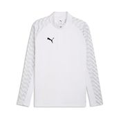 Puma 65972404 Teamliga26 Training 1/4 Zip Beyaz Futbol Antrenman Uzun Kollu Erkek T-shirt