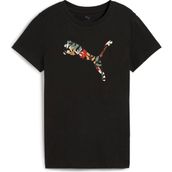Puma 68508101 Graphics Floral Cat Logo Tee Kadın Spor Tişört