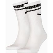 Puma 90794402 Crew Heritage Stripe 2P Beyaz 2'li Unisex Çorap