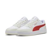 Puma Caven 2.0 White Red Fire Vapor Gray Yetişkin Unisex Spor Ayakkabı