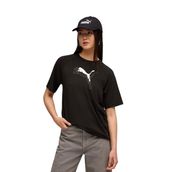 Puma Evostripe Graphic Siyah Kadın Kısa Kollu T-Shirt