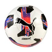 PUMA Orbita 6 MS Top PUMA White-Glowing Red-Purple Glimmer Futbol Topu