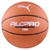 PUMA teamJAWS ALL Pro Basketbol Topu, Leather Brown-PUMA Black, 5