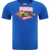 Puma X Hot Wheels Graphic Mavi Kısa Kollu Erkek Çocuk T-shirt