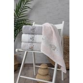 Pupilla Nakışlı 4'lü 50x90 cm Nish Yüz Havlu Seti