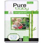 Pure Baby Organic Bambu Özlü No:6 XLarge Külot Bebek Bezi