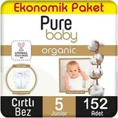 Pure Baby Organic No:5 Junior 152 Adet Bebek Bezi