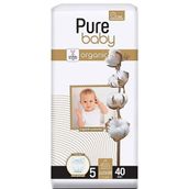 Pure Baby Organic No:5 Junior 40 Adet Bebek Bezi