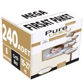 Pure Baby Organic No:6 XLarge 240 Adet Bebek Bezi