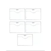 Pvc Yaka Kartlığı Yaka Kartı Kılıfı Kart Koruyucu 9,5x7 cm - 5 Adet
