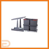 Pyramith 12+12 lt Antrasit Çöp Kovası