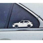 Q3 ( 8U ) Kelebek Cam Oto Sticker 17 CM 2 Adet