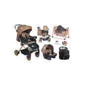 QESSO Baby Aqua Çift Yönlü Bebek Arabası Puset Çanta Beşik Fırsat Seti Yağmurluk Hediye