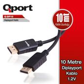 Qport Q-DP10 10 m Displayport Kablo