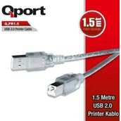 Qport Q-PR15 1.5 m 8 Adet USB 2.0 Printer Kablosu