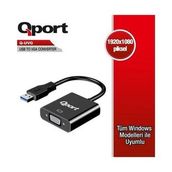 Qport Q-Uvg Usb 3.0-Vga Görüntü Adaptörü