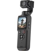 Qstar 4K Ultra Hd Profesyonel Aksiyon Kamerası, Vlog Kamera, 330° Dönebilir, Yüz Takibi, Dokunmatik Ekran - Siyah