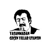 Quart Aksesuar 20 x 20 cm Müslüm Gürses Sticker Yaşanmadan Geçen Yıllar Utansın Sticker Oto Cam Araba Sticker Siyah
