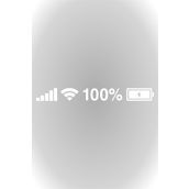 Quart Aksesuar 25 X 3 Cm Batarya Pil Wifi Icon Oto Sticker Araba Cam Sticker Beyaz qa4209543350