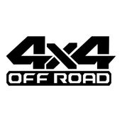 Quart Aksesuar 4x4 Off Road Sticker Oto Cam Sticker 30 x 12 cm Siyah