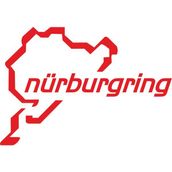 Quart Aksesuar Nürburgring Oto Sticker Araba Cam Sticker - Kırmızı - 15 x 10 cm