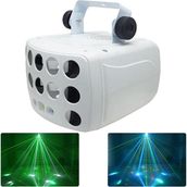 Quenlite QD-110 Dmx Disko LED Lazer Strobe Işık Kelebek Efekti Parti Eğlence Işık Rgbw 3in1