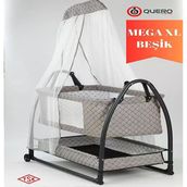 Quero Diva Anne Yanı Sallanır Beşik 0-18 Ay / Gri