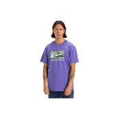 Quiksilver EQYZT08058-PMG0 Retro Fade Mor Günlük Stil Erkek T-shirt