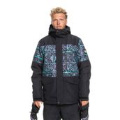 Quiksilver Mission Printed Block Siyah Erkek Kayak Montu